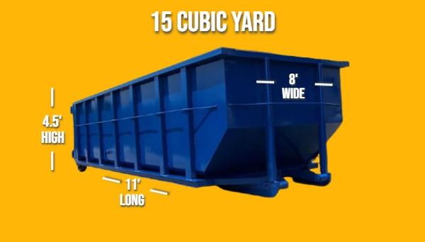 15 cubic dumpster rental United States.
